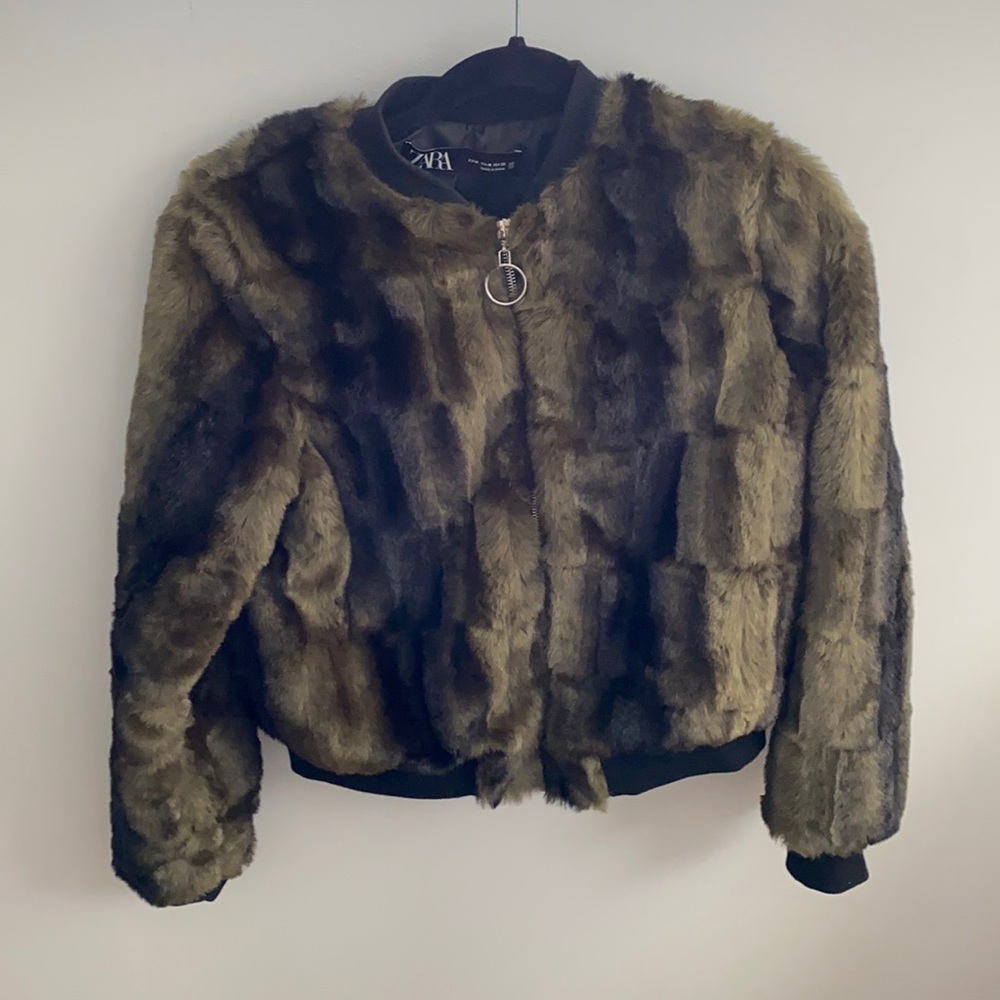 Fur Bomber Jacket